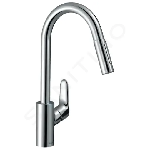 Hansgrohe Dřezová baterie s výsuvnou sprškou, chrom 31815000