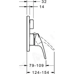 Hansa Baterie pod omítku pro 2 spotřebiče, chrom 81849083