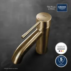 Grohe Páková umyvadlová baterie S, kartáčovaný Cool Sunrise 23590GN1
