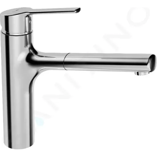 Hansa Páková dřezová baterie, s vytahovací sprškou, chrom 03342273