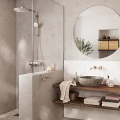 Grohe Umyvadlová baterie L pod omítku, 2-otvorová instalace, supersteel 19967DC1