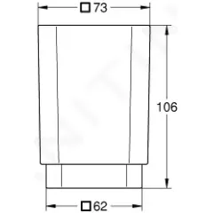 Grohe Sklenička, daVinci saténová bílá 40783000