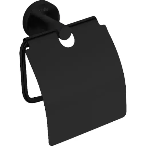 kielle Držák toaletního papíru s krytem, matná černá 40402034