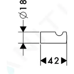 Hansgrohe Háček, chrom 41501000