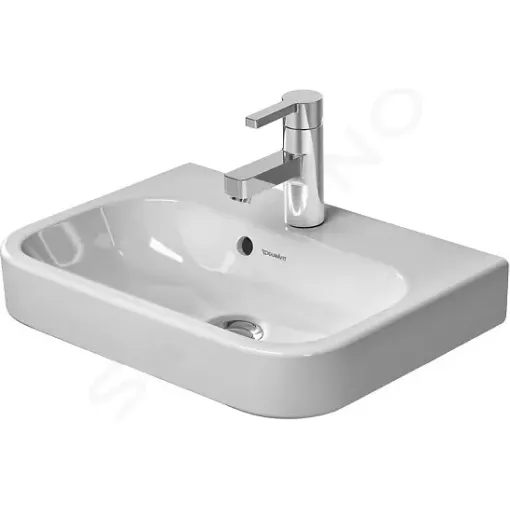 Duravit Umývátko 50x36 cm, s přepadem, s otvorem pro baterii, bílá 0710500000