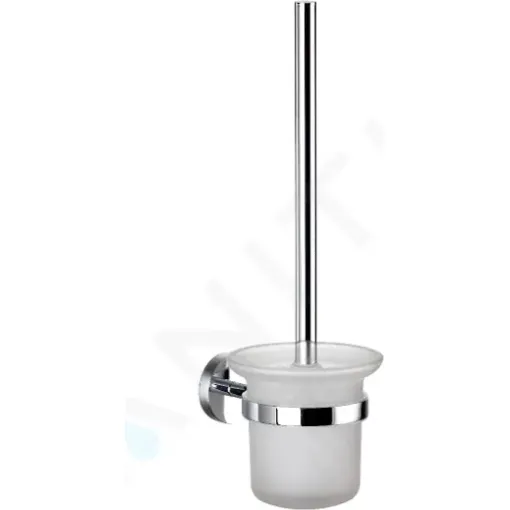 kielle WC štětka nástěnná s držákem, matné sklo/chrom 40502000