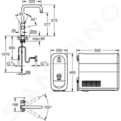 Grohe Dřezová baterie Connected, s chladícím zařízením a filtrací, chrom 31456001