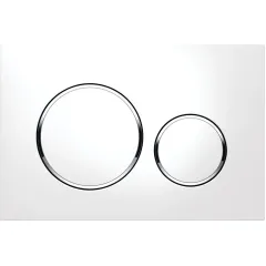 Geberit Ovládací tlačítko splachování, bílá/chrom 115.882.KJ.1