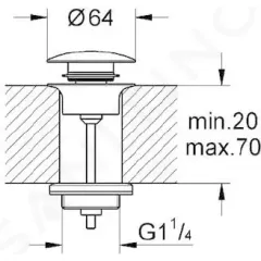 Grohe Odpadová souprava, chrom 65807000