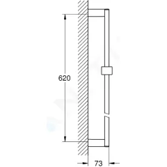 Grohe Sprchová tyč, 60 cm, chrom 27892000
