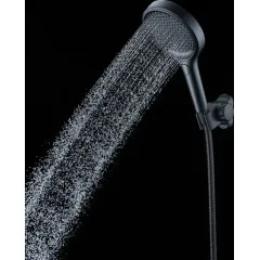 kielle Sprchová hlavice 130, 3 proudy, EcoSpare, matná černá 20427014E