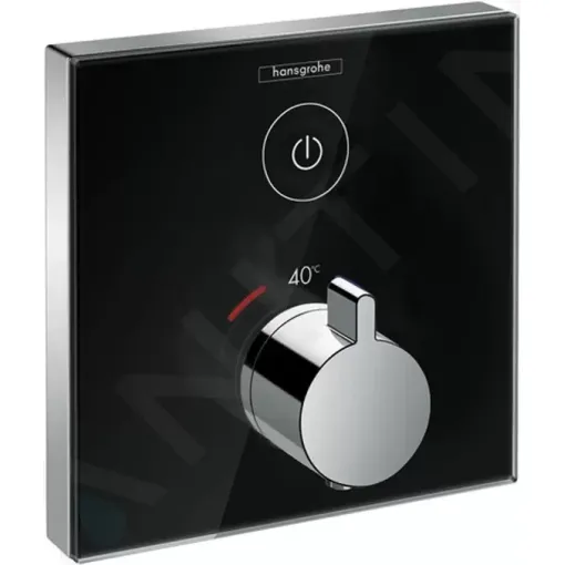 Hansgrohe Termostatická sprchová baterie pod omítku, černá/chrom 15737600