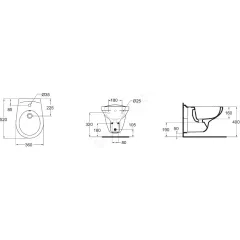 Ideal Standard Závěsný bidet, bílá V493101
