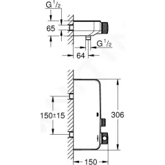 Grohe Termostatická sprchová baterie, chrom 34719000
