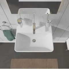 Duravit Umyvadlo 60x46 cm, s přepadem, s otvorem pro baterii, bílá 2335600000