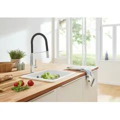 Grohe Dřezová baterie s flexibilním ramenem s přepínačem, chrom 31491000