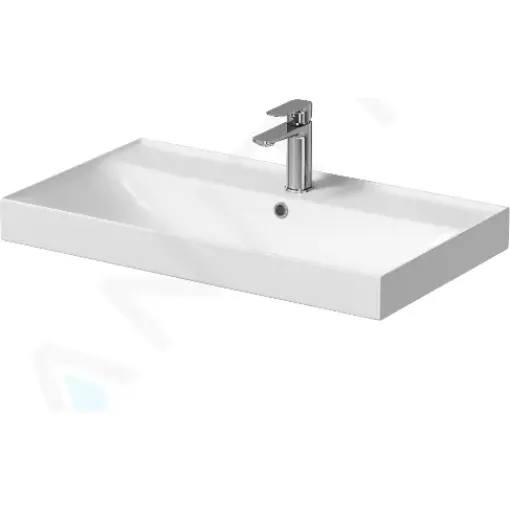 kielle Umyvadlo 81x46 cm, s přepadem, s otvorem pro baterii, bílá 30611800