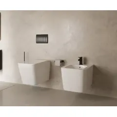 kielle Závěsný bidet, s přepadem, s otvorem pro baterii, bílá 30311000