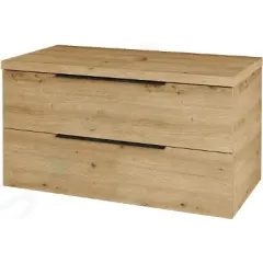 kielle Skříňka včetně desky pod umyvadlo 100x54x50 cm, s výřezem, karamel 50024101