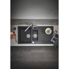 Grohe Dřezová baterie s výsuvnou koncovkou, supersteel 32168DC0
