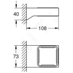 Grohe Držák skleničky/mýdelníku, chrom 40865000