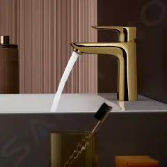 Hansgrohe Umyvadlová baterie s výpustí, CoolStart, leštěný vzhled zlata 71713990