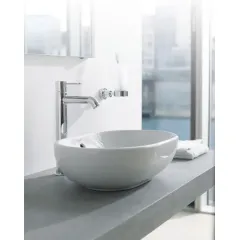 Duravit Umyvadlo na desku 50x35 cm, s přepadem, bez otvoru pro baterii, bílá 0335500000