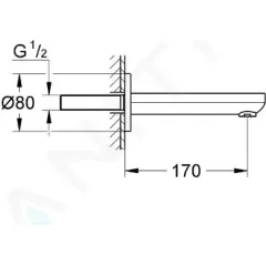 Grohe Vanová vpusť, chrom 13261000