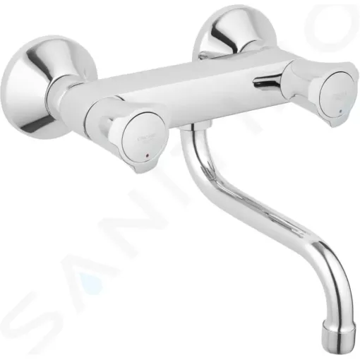 Grohe Dřezová baterie nástěnná, chrom 31187001