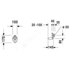 Duravit Sifon pro pisoár 0051120000