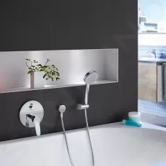 Hansa Baterie pod omítku pro 2 spotřebiče, chrom 81849083