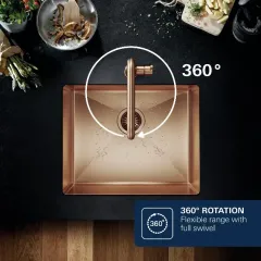 Grohe Dřezová baterie s výsuvnou sprškou, kartáčovaný Warm Sunset 30270DL0