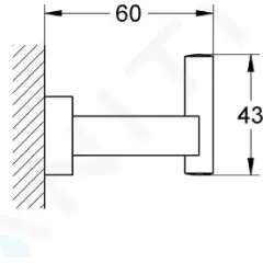 Grohe Háček, chrom 40511001
