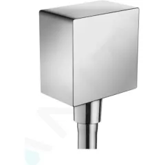 Hansgrohe Přípojka hadice Square se zpětným ventilem, chrom 26455000