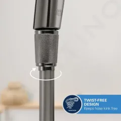 Grohe Silverflex sprchová hadice 175 cm, tmavý grafit 28388A00