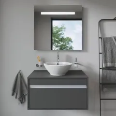 Duravit Umyvadlo na desku, průměr 42 cm, s přepadem, bílá 0325420000