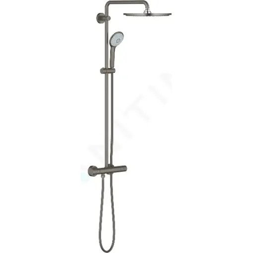 Grohe Sprchový set 310 s termostatem, 3 proudy, kartáčovaný tmavý grafit 26075AL0