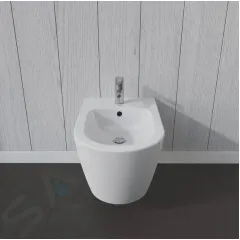 Duravit Závěsný bidet s přepadem, bílá 2288150000
