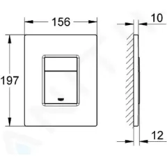 Grohe Ovládací tlačítko, chrom 38732000