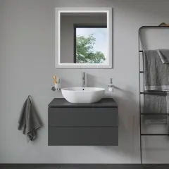 Duravit Umyvadlo na desku 50x35 cm, s přepadem, bez otvoru pro baterii, bílá 0335500000