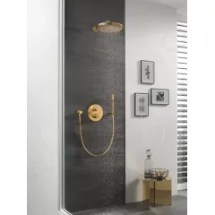 Grohe Hlavová sprcha Cosmopolitan 310 s ramenem 38 cm, 1 proud, kartáčovaný Cool Sunrise 26066GN0