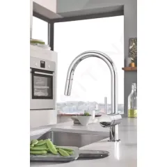 Grohe Dřezová baterie s výsuvnou sprškou, chrom 32321002