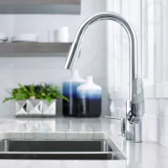 Hansgrohe Dřezová baterie s výsuvnou sprškou, chrom 31815000