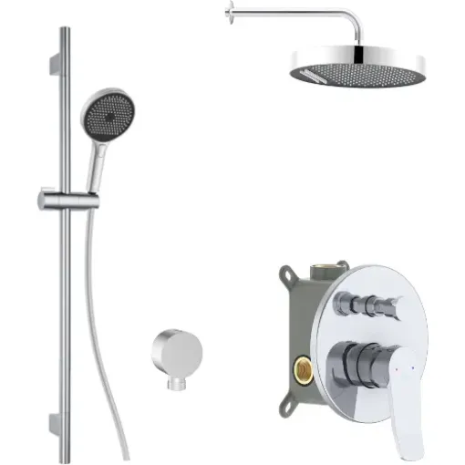 kielle Baterie pod omítku pro 2 spotřebiče, s příslušenstvím a s tělesem, chrom 20627SP50