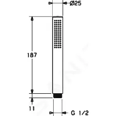 Hansa Sprchová hlavice, 1 proud, chrom 54390100