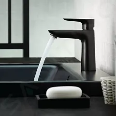 Hansgrohe Umyvadlová baterie s výpustí, matná černá 71710670