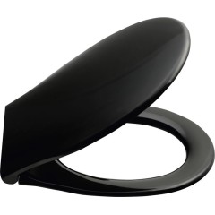 GSI - CLASSIC WC sedátko, Soft Close, Quick Release, černá/chrom MSC87CN20
