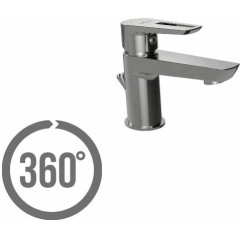 CERSANIT - Umyvadlová baterie MILLE jednopáková, jednootvorová, stojánková, s pevným výtokovým ramínkem, CHROM, s výpustí kovovou S951-045