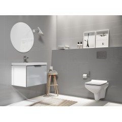 CERSANIT - ZÁVĚSNÁ MÍSA CARINA NEW CLEANON + SEDATKO K31-046+K98-0135