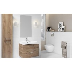 CERSANIT - SET 808 LARA COMO 60 (SKŘÍŇKA+UMYVADLO) OŘECH DSM S801-148-DSM